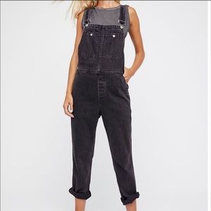 Free people black overalls